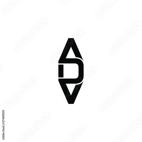 adv letter original monogram logo design