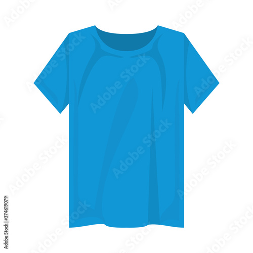 Isolated blue tshirt vector design