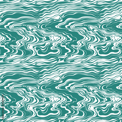 vector waves, water flow. seamless vector pattern with moving water texture. beautiful vector wallpaper with waves