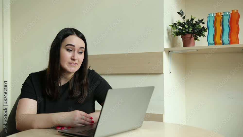 Female employee speak talk on video call with diverse colleagues online briefing, woman worker have webcam group conference coworkers modern laptop at home, happy smiling using computer in school. Female employee speak talk on video call with diverse colleagues online briefing, woman worker have webcam group conference coworkers modern laptop at home, happy smiling using computer in school.