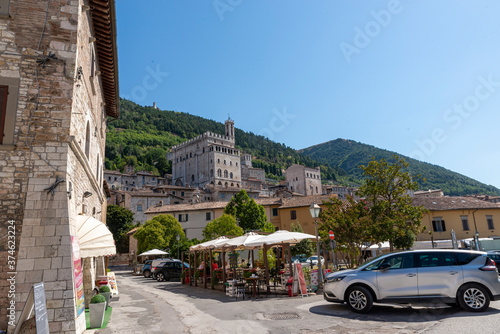 view of Gubbio seen from the square of Quaranta Martiri