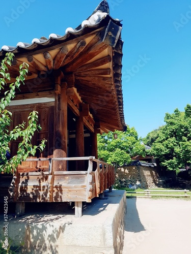 a traditional Korean house