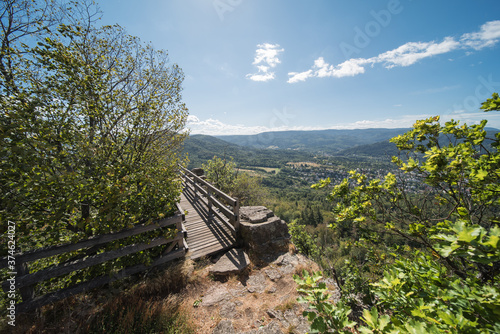 view to baden baden in southern germany from battertrocks. photo