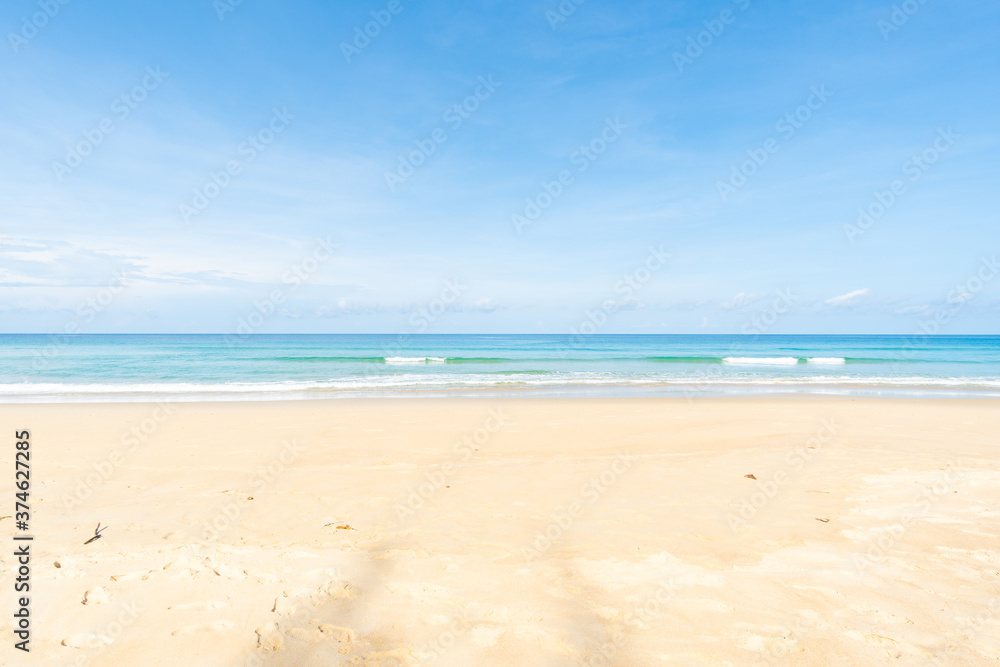 Naharn beach. Phuket, Thailand. Landscape beach sea in summer time