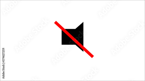 Mute sound icon  clip art