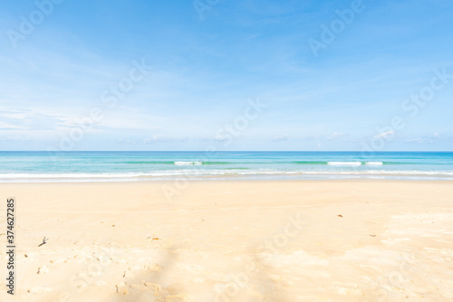 Naharn beach. Phuket  Thailand. Landscape beach sea in summer time