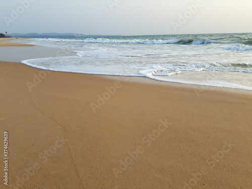 beach and sea, goa Beach, Indian Ocean clean beach in goa, Arabian sea beach in goa, tropical beach.