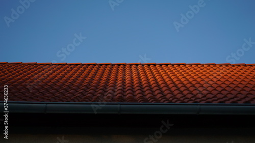 red roof tiles