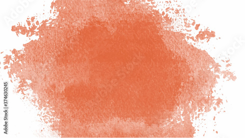 Orange watercolor background for textures backgrounds and web banners design, Halloween background. © BoszyArtis