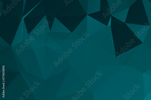 Gradient Green vector shining triangular layout. Glitter abstract illustration