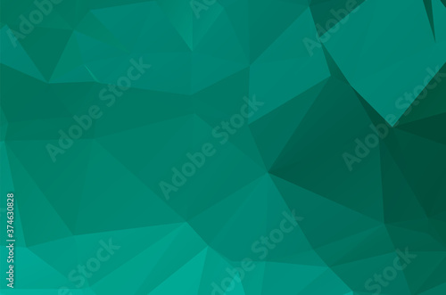 Gradient Green vector shining triangular layout. Glitter abstract illustration