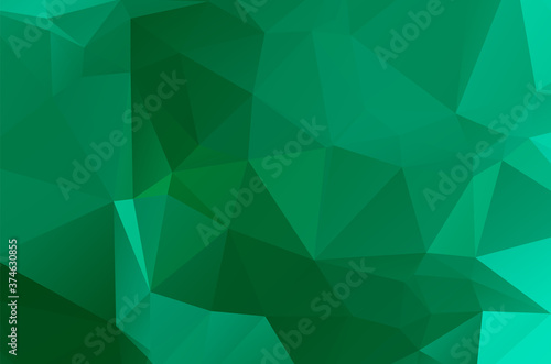 Gradient Green vector shining triangular layout. Glitter abstract illustration