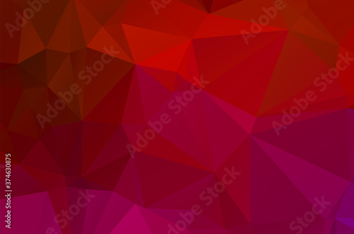 Abstract Red Geometric Background. Raster Illustration