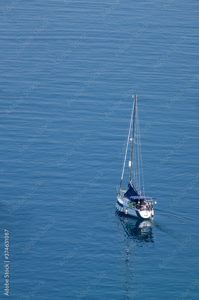 Fototapeta premium Sailing boats near the coast of Croatia