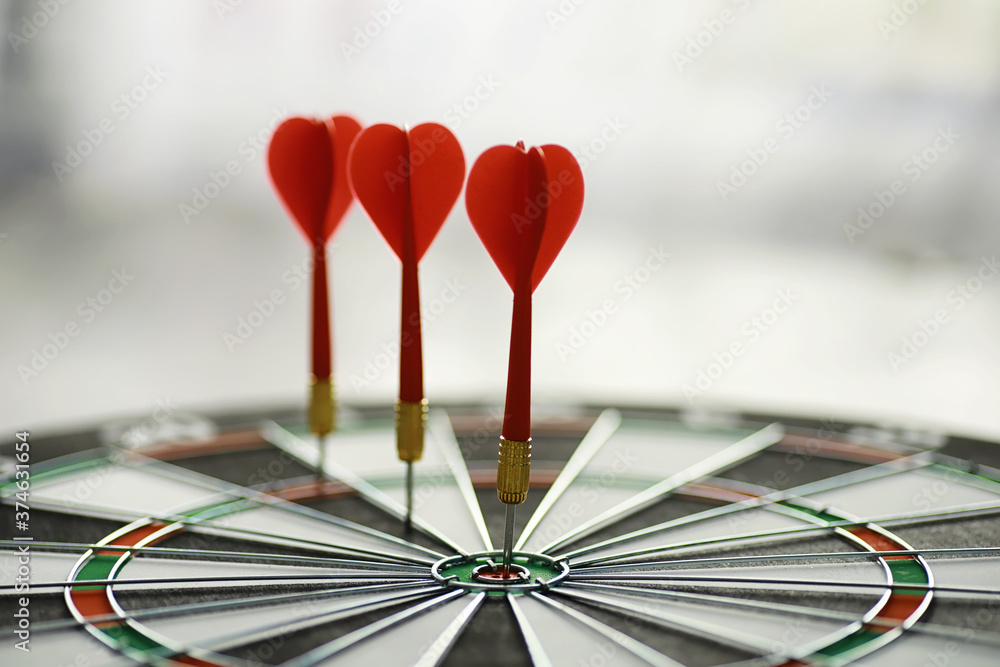 Darts. The dart for playing in the game board is stuck. Hit the sector in darts. The concept of a successful strategy. Darts. The dart for playing in the game board is stuck. Hit the sector in darts. The concept of a successful strategy.