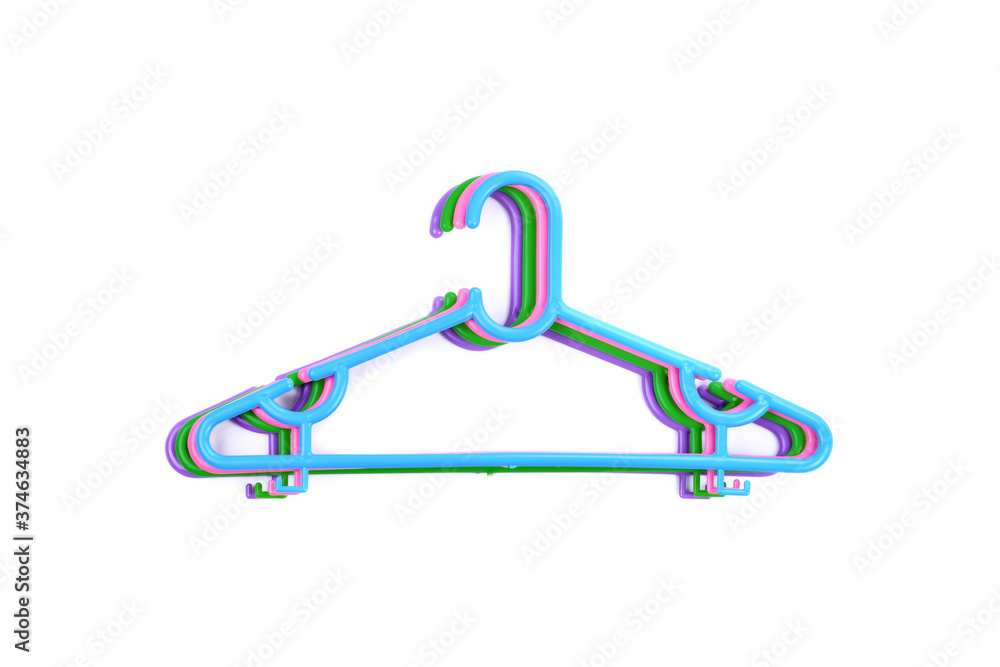 hangers isolated on white background. hangers isolated on white background.