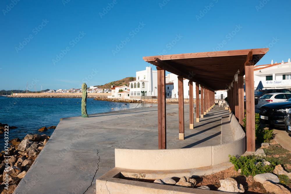 Pueblo pesquero de Fornells en Menorca
