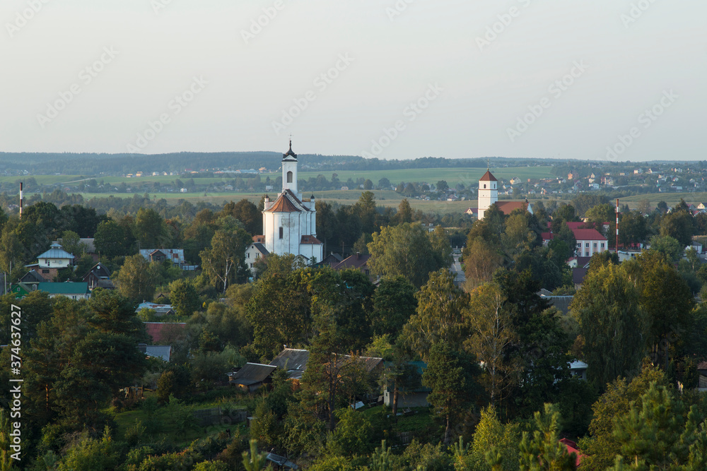 View of the Zaslavl old town, Belarus