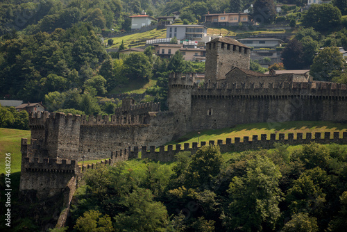 Burg Montebello in Bellinzona in der Schweiz 30.7.2020