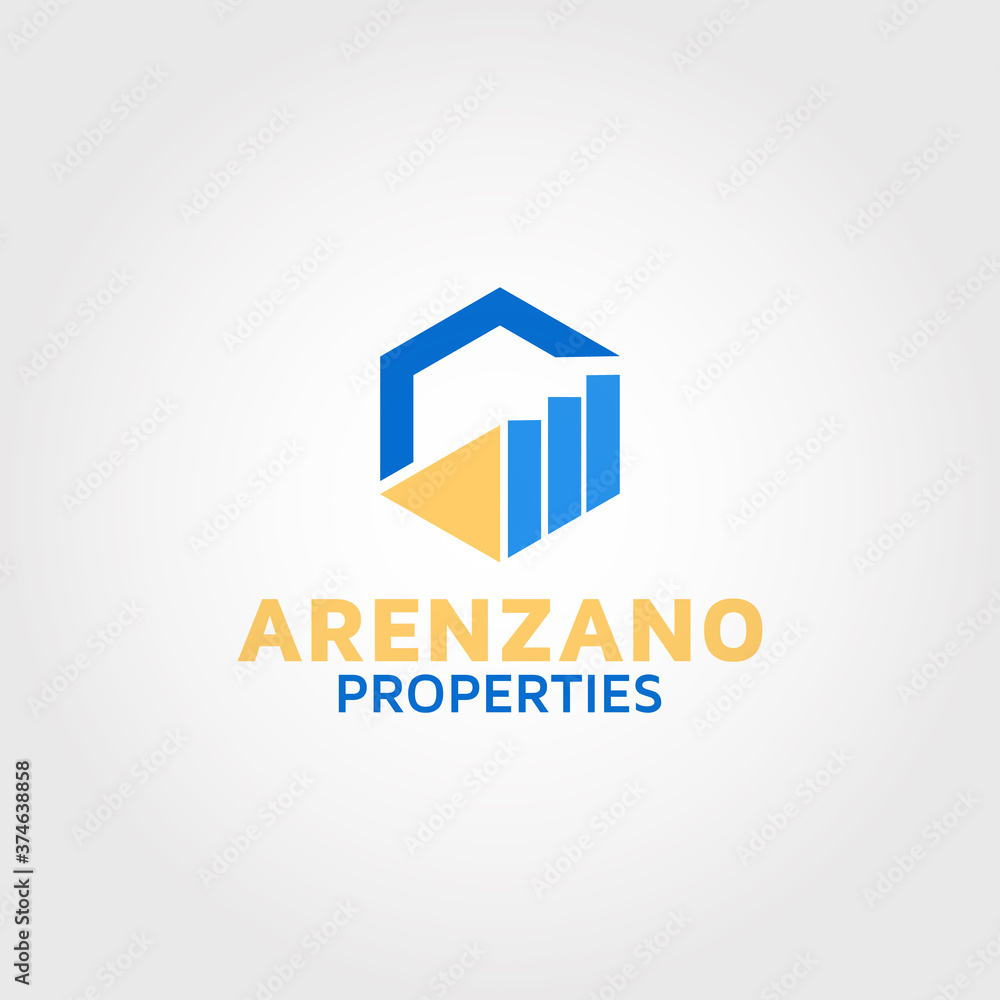 Finance and properties Vector logo design template inspiration Finance and properties Vector logo design template inspiration