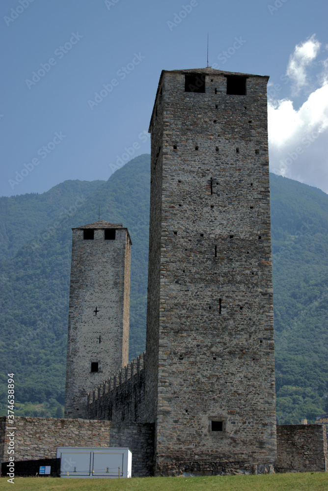 Castlegrande in Bellinzona in der Schweiz 30.7.2020 Castlegrande in Bellinzona in der Schweiz 30.7.2020
