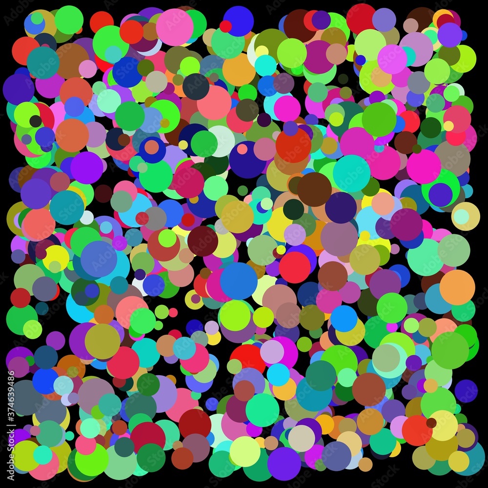 Colorful molecules suspended in space Colorful molecules suspended in space
