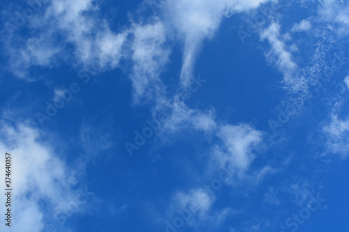 blue sky with white clouds background