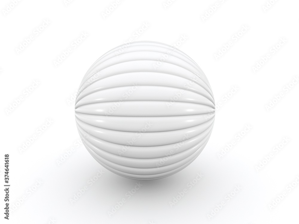 3D sphere on white background 3D sphere on white background