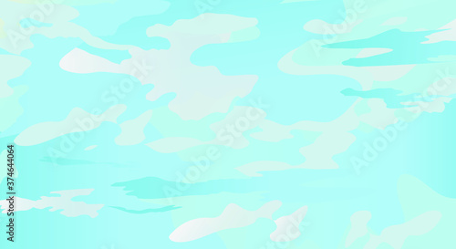 blue sky with clouds, abstract vector background