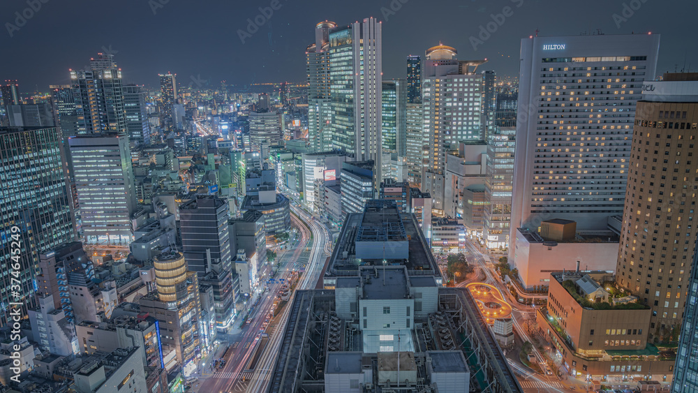 Fototapeta premium 大阪駅前第三ビル展望台から