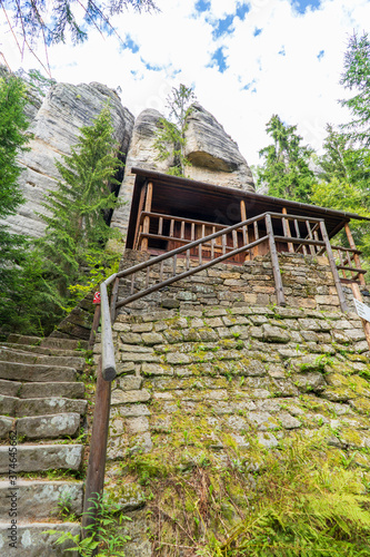 Adršpach-Teplice Rocks in northeastern Bohemia, Czech Republic.