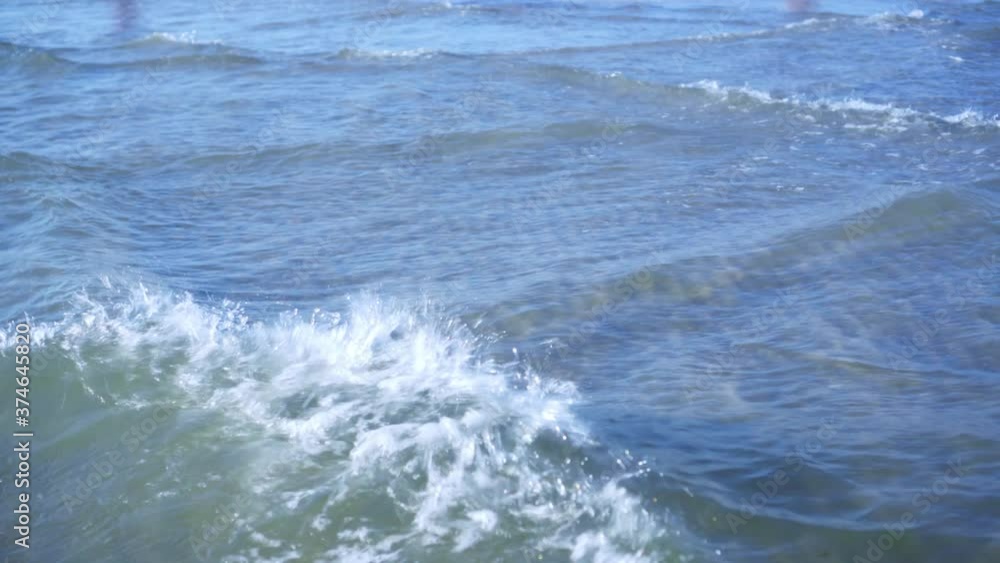 Unusual waves form geometric figures and lines on the surface of the sea. Clear clear water. Unusual waves form geometric figures and lines on the surface of the sea. Clear clear water.