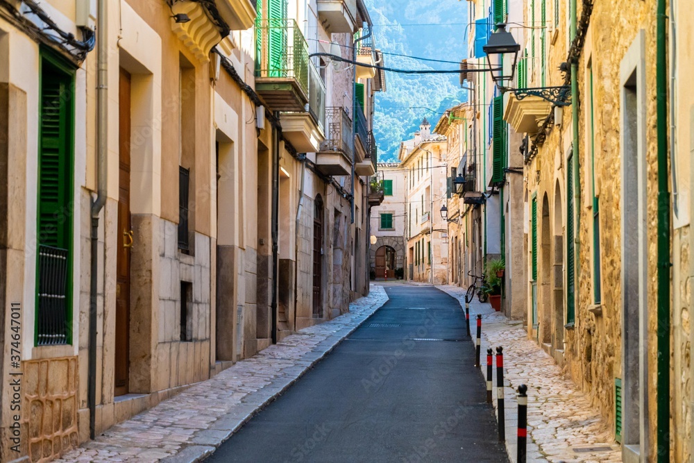 Street in Soller, Mallorca, Spain