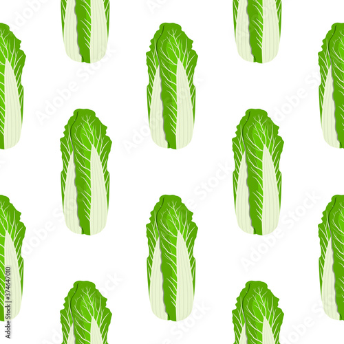 Simple colorful vegetable pattern from salad chinese cabbage