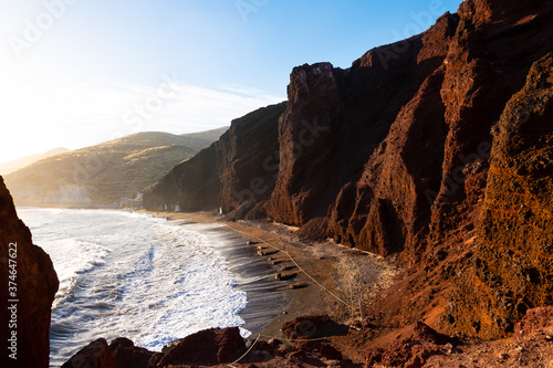 Red Beach in Santorini