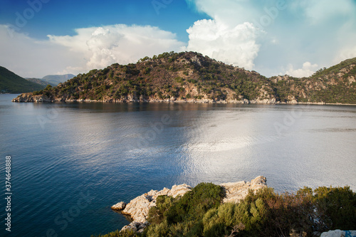 rocky shore in the Bay of Marmaris