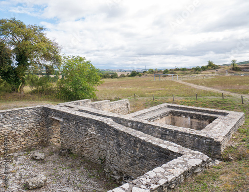 Ruins of the Iruña-Veleia Archaeological Site, a Roman town (oppidum) near Vitoria, Álava, Basque Country, Spain photo