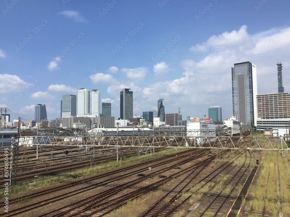 Skyscrapers around Nagoya Station in Aichi Skyscrapers around Nagoya Station in Aichi