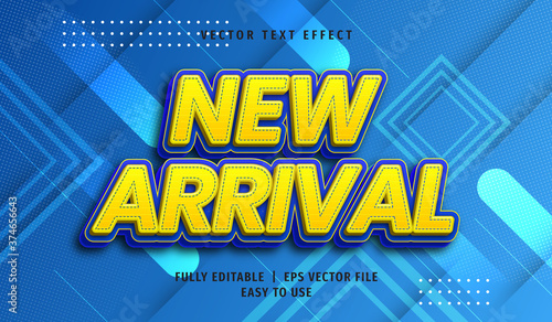 3D New Arrival Text effect, Editable Text Style