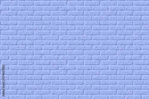 Teal wall background. Light blue brick texture. Background stone wall. Urban texture. Vector
