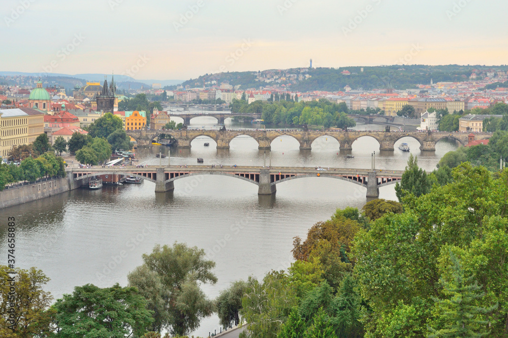 Top-view of Prague