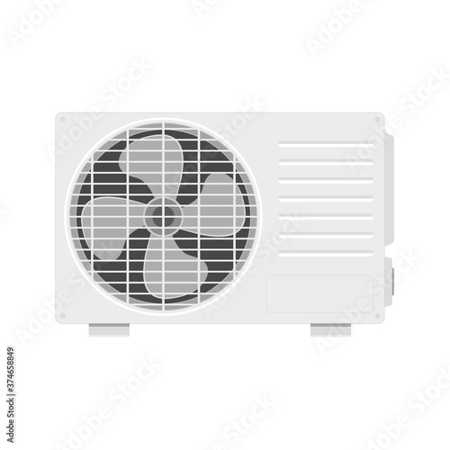 Air conditioner vector. Air conditioner on white background.