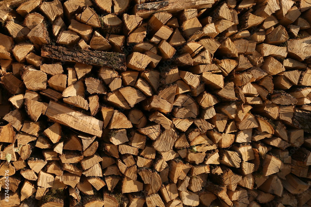 Woodpile. Wooden logs. Chopped and chopped Wood. Woodpile. Wooden logs. Chopped and chopped Wood.