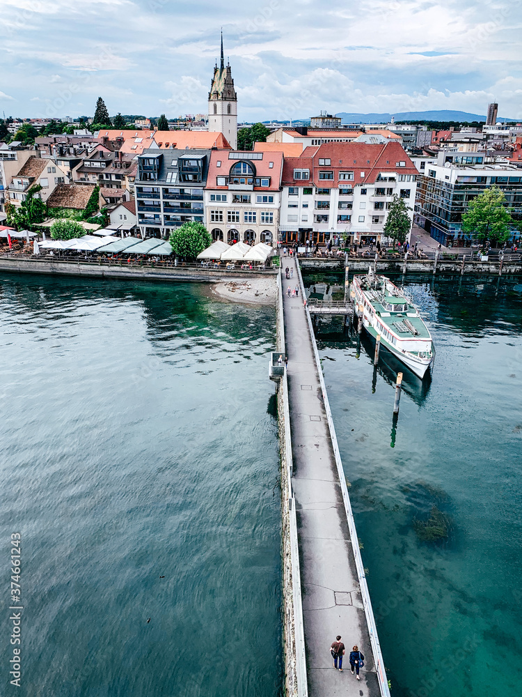 Ein Hafen im Friedrichshafen