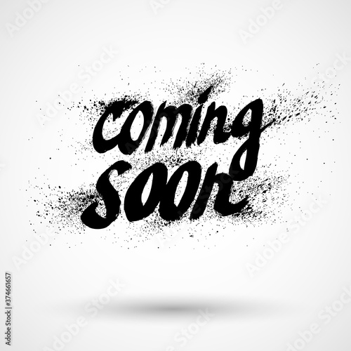 Coming soon grunge sign