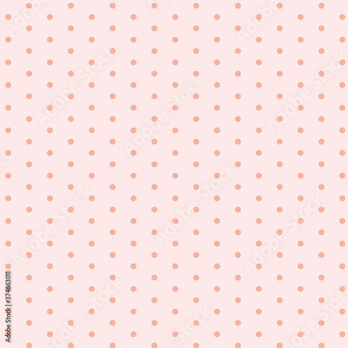 orange polka dot with pink background seamless pattern