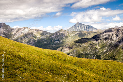 The beautiful view of mountain nature - taken from The Grossglockner High Alpine Road - 