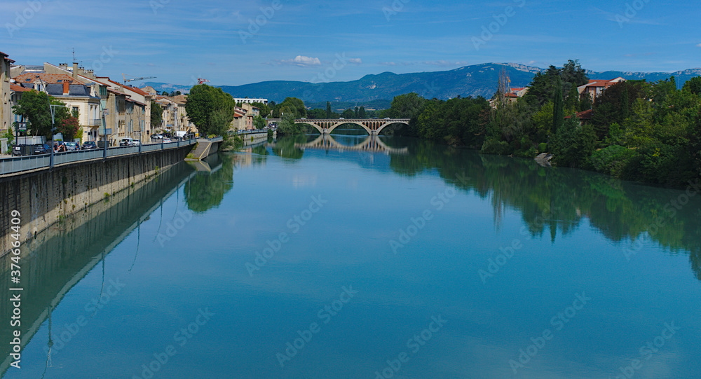 The New Bridge linking Romans-sur-Isere to Bourg de Peage in Isere