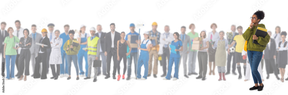 Fototapeta premium Career education choice options