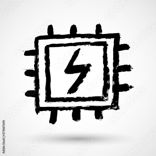 Microchip, microprocessor icon, Microchip, microprocessor icon vector, Microchip, microprocessor icon symbol, Microchip, microprocessor flat icon, Microchip, microprocessor icon eps